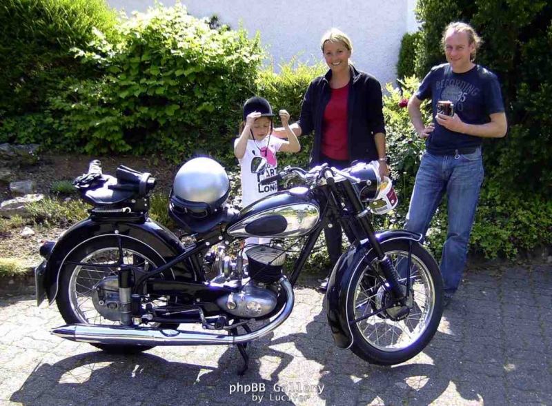 DKW RT 250H bei Familie M.